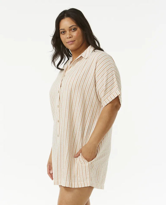 FOLLOW THE SUN SHIRT DRESS