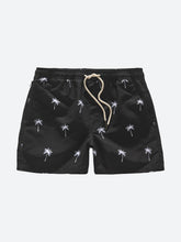Carica l'immagine nel visualizzatore di Gallery, BLACK PALM SWIM SHORT