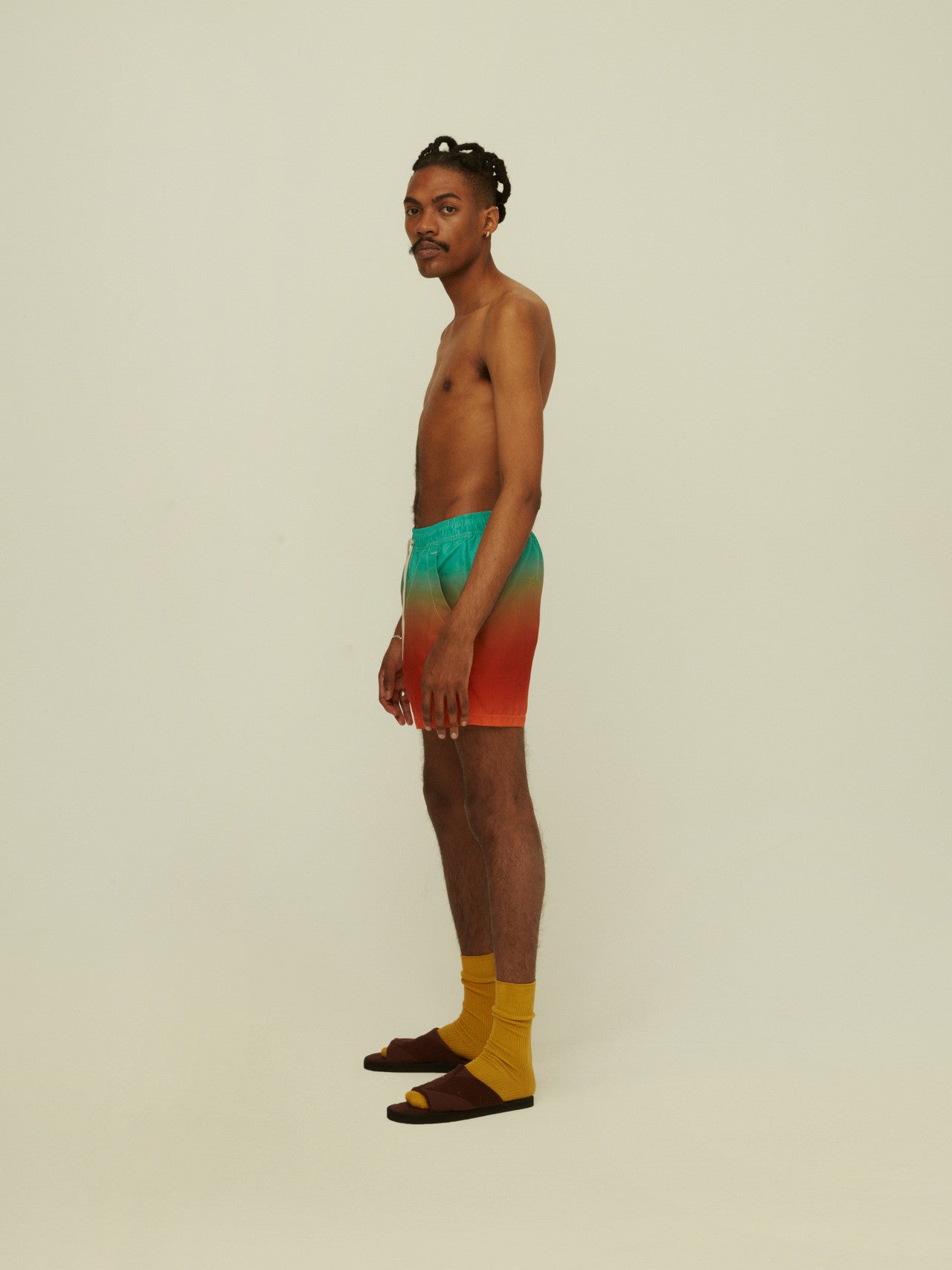 ORANGE GRADE SWIM SHORTS