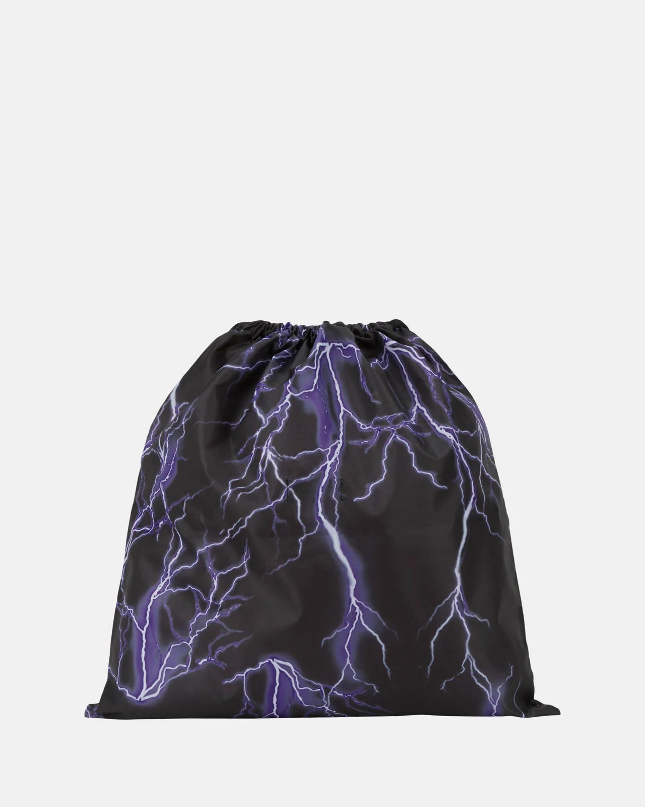 BLACK BAG WITH PURPLE LIGHTNING
