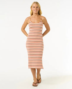 BOBBI STRIPE MIDI DRESS