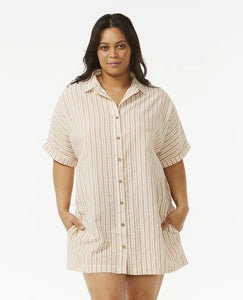 FOLLOW THE SUN SHIRT DRESS