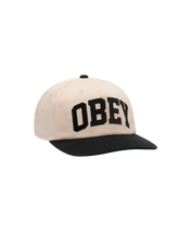 Carica l&#39;immagine nel visualizzatore di Gallery, OBEY COLLEGIATE 6 PANEL STRAPBACK
