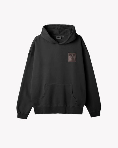PIGMENT OBEY EYES ICON EXTRA HEAVY HOOD FLEECE