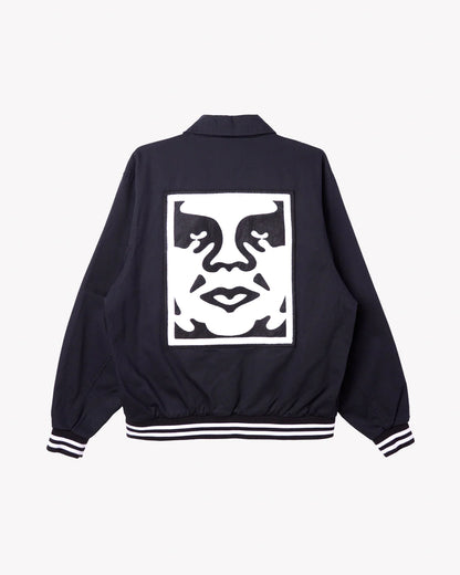 OBEY ICON FACE VARSITY JACKET