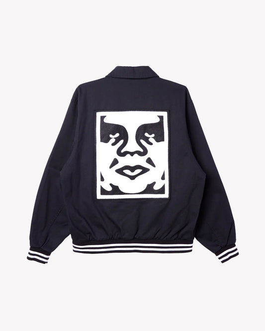 OBEY ICON FACE VARSITY JACKET