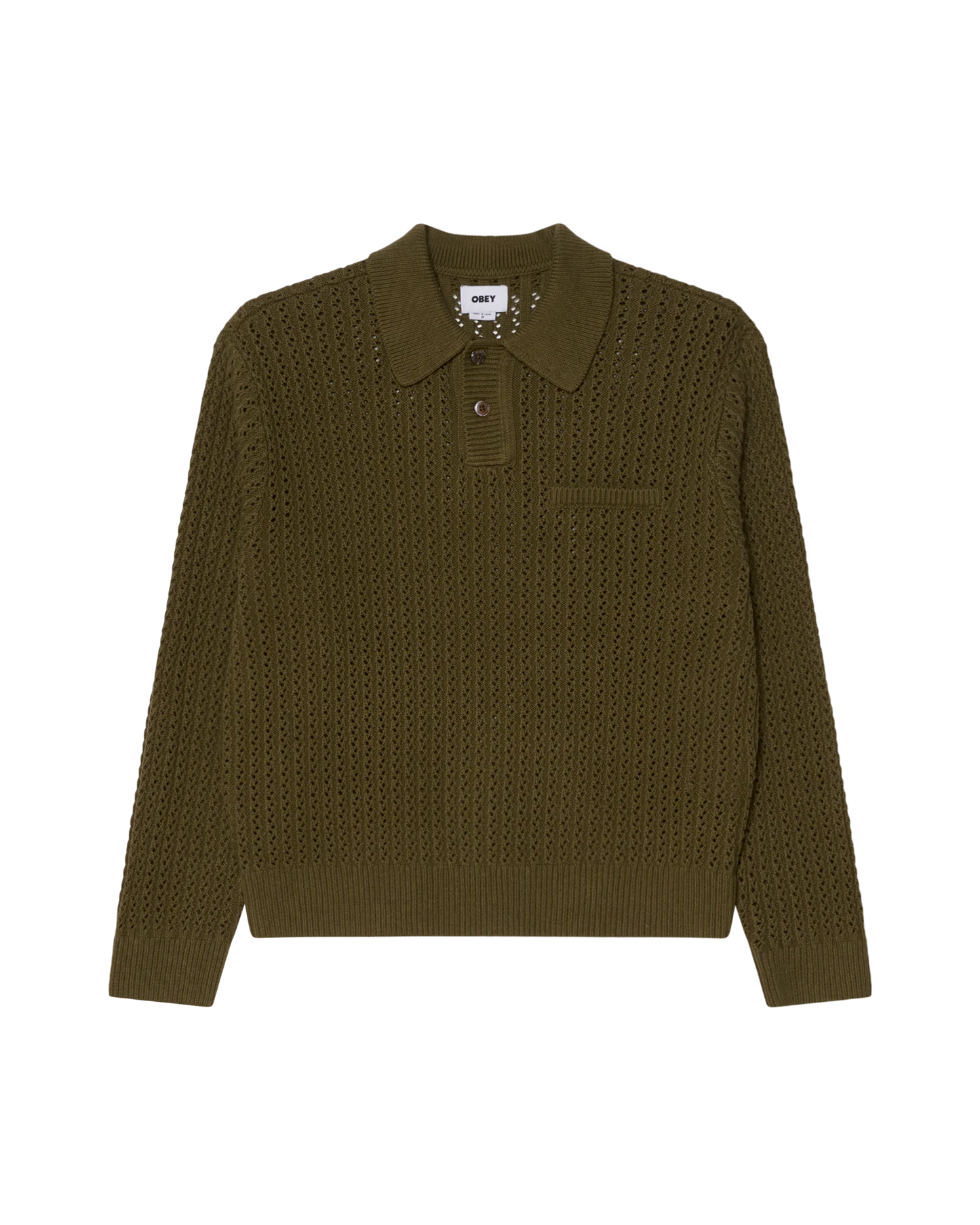 OBEY DUANE POLO SWEATER
