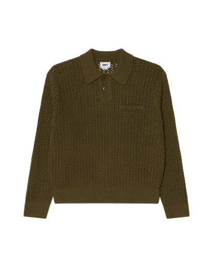 OBEY DUANE POLO SWEATER