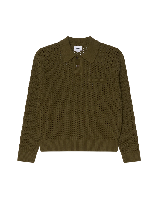 OBEY DUANE POLO SWEATER