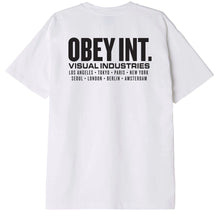 Carica l&#39;immagine nel visualizzatore di Gallery, OBEY INT. VISUAL INDUSTRIES HEAVY WEIGHT CLASSIC BOX TEE
