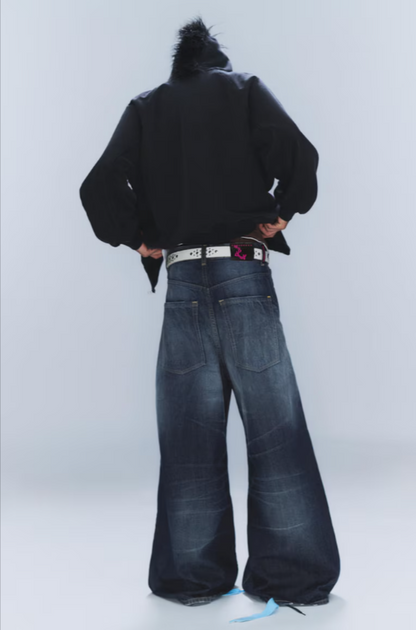 RAD SUPER REGULAR WAIST LOOSE WIDE JEANS