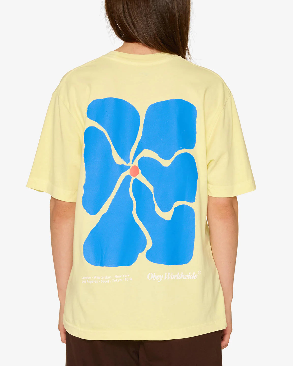 OBEY WAVY FLOWER TEE