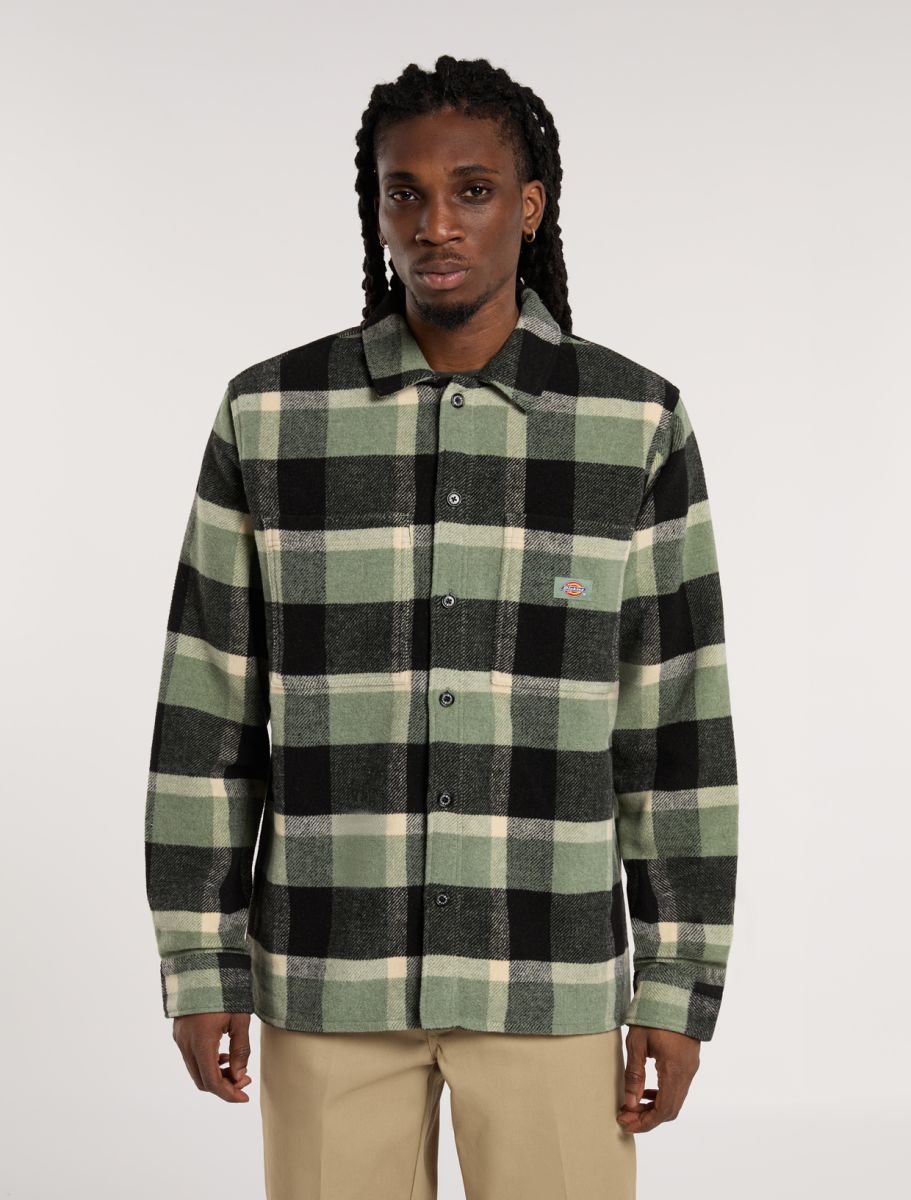 PLAID COALING LS SHIRT