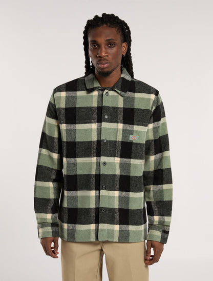 PLAID COALING LS SHIRT