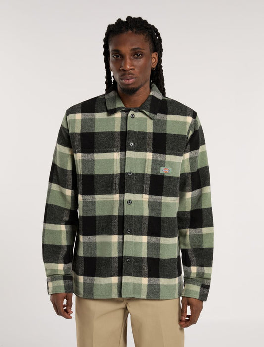 PLAID COALING LS SHIRT