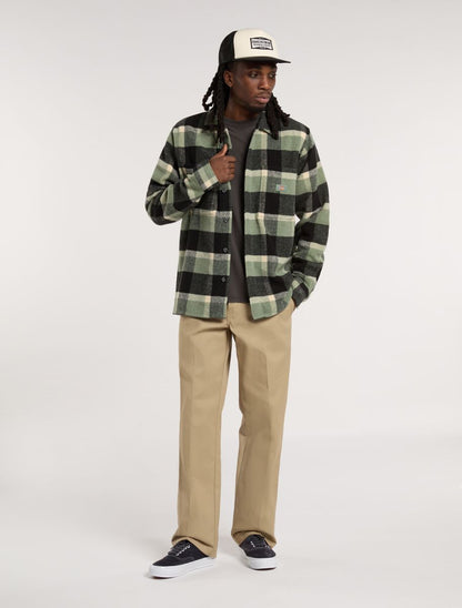 PLAID COALING LS SHIRT