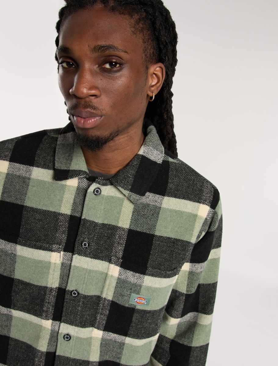 PLAID COALING LS SHIRT