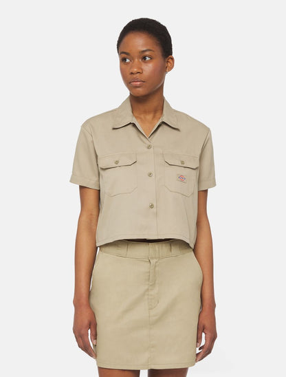 WORK SHIRT CROPPED SS W