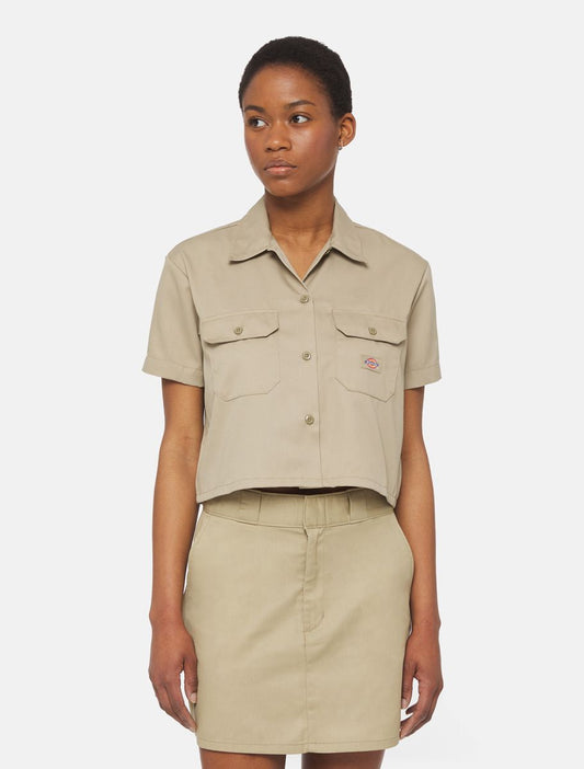 WORK SHIRT CROPPED SS W