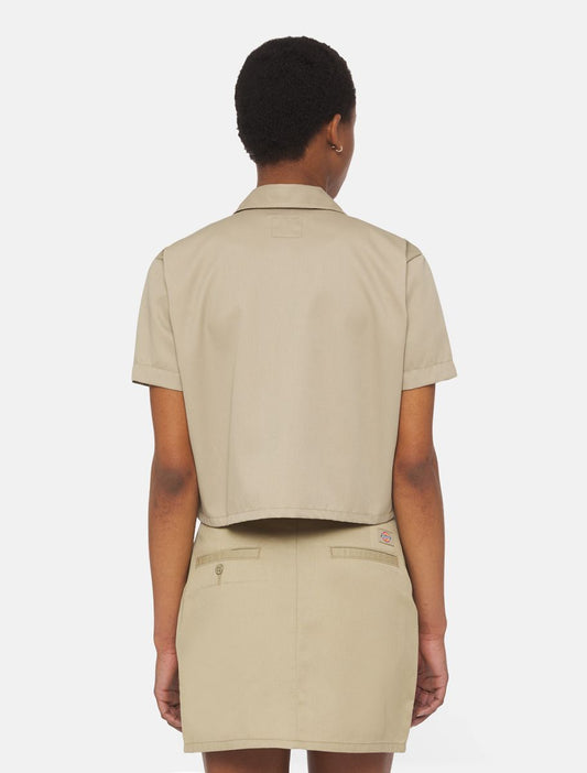 WORK SHIRT CROPPED SS W