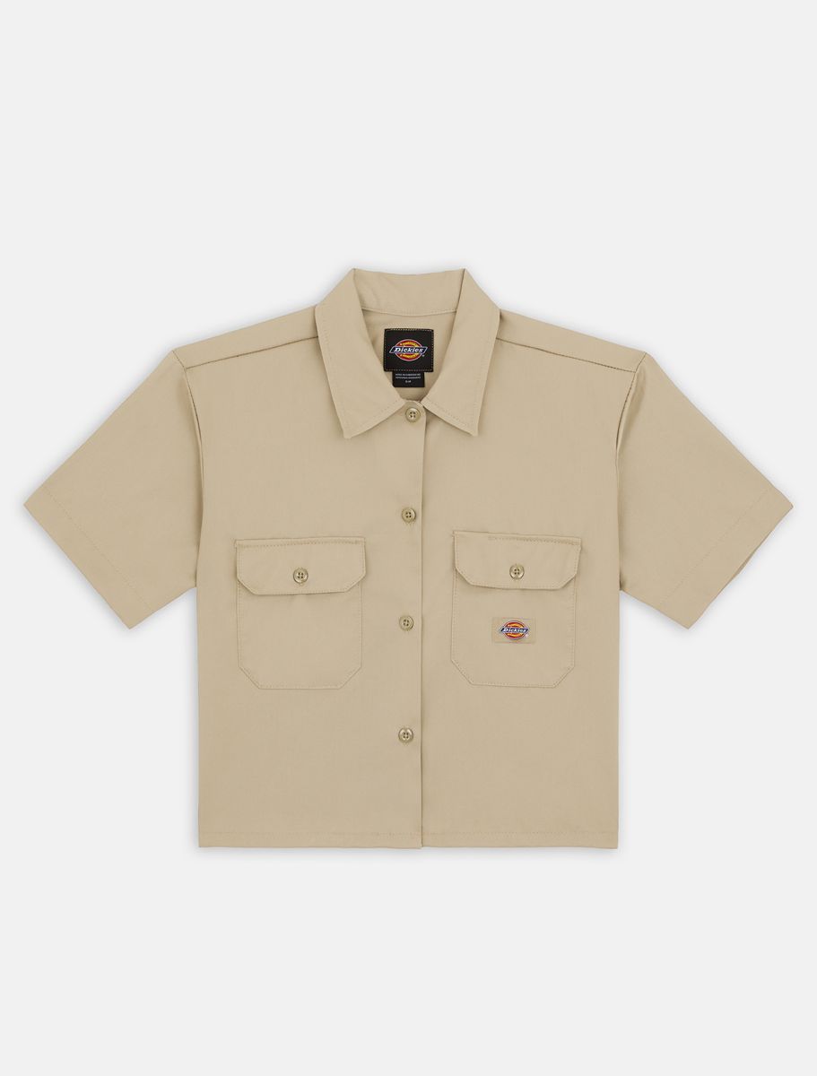 WORK SHIRT CROPPED SS W