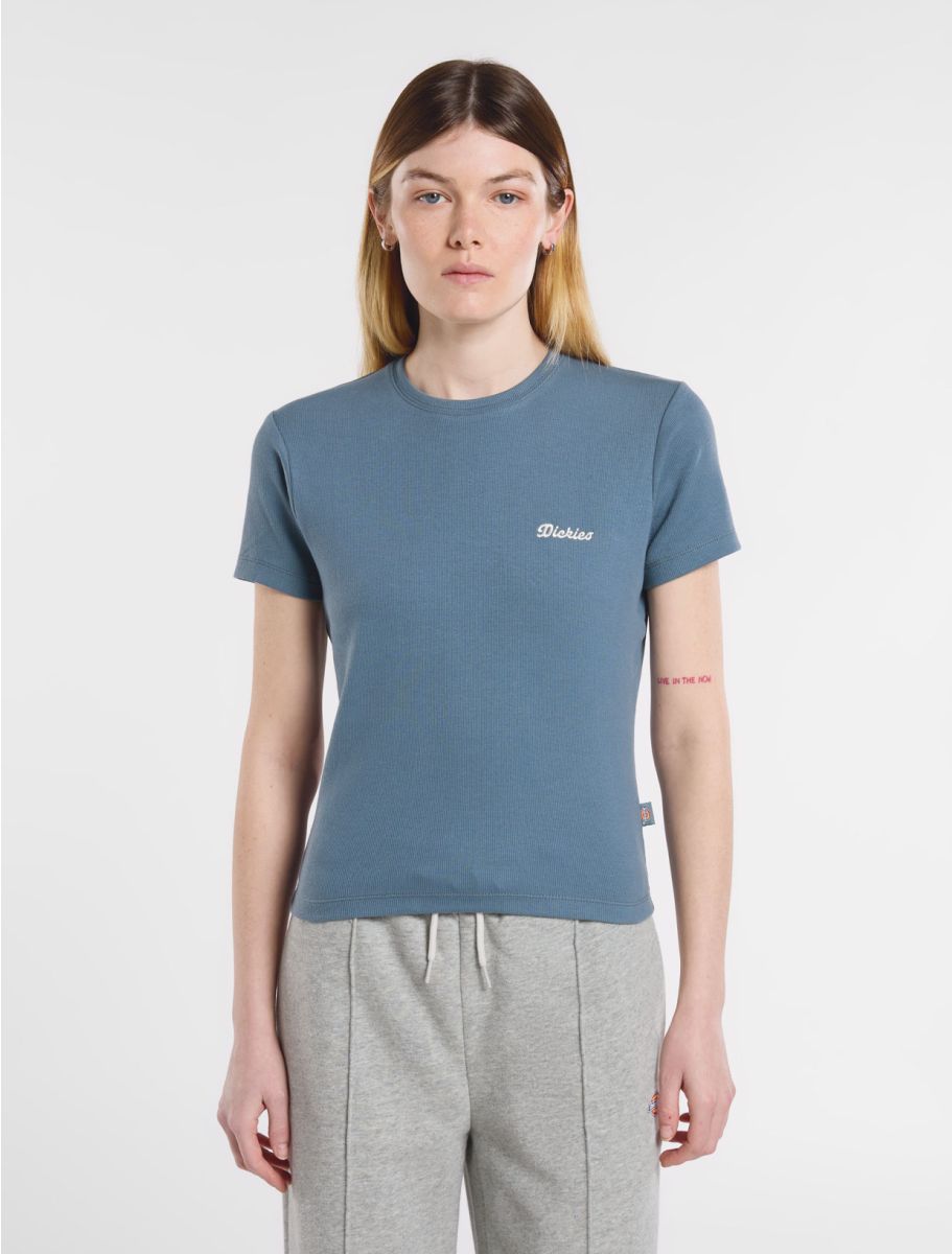 LEWISTOWN EMBRO SS TEE W