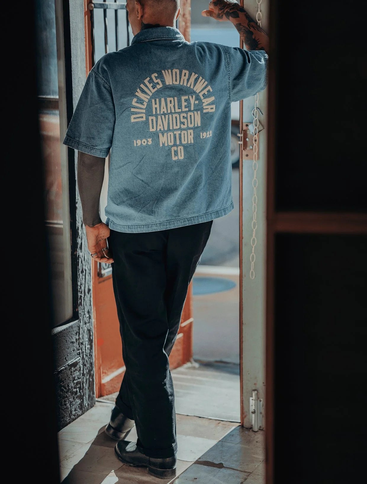 M DICKIES X HD CHAMBRAY WORK SHIRT