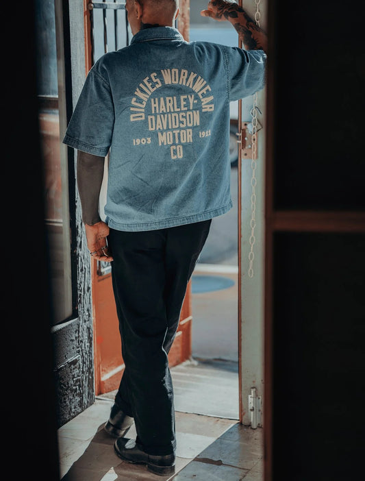 M DICKIES X HD CHAMBRAY WORK SHIRT