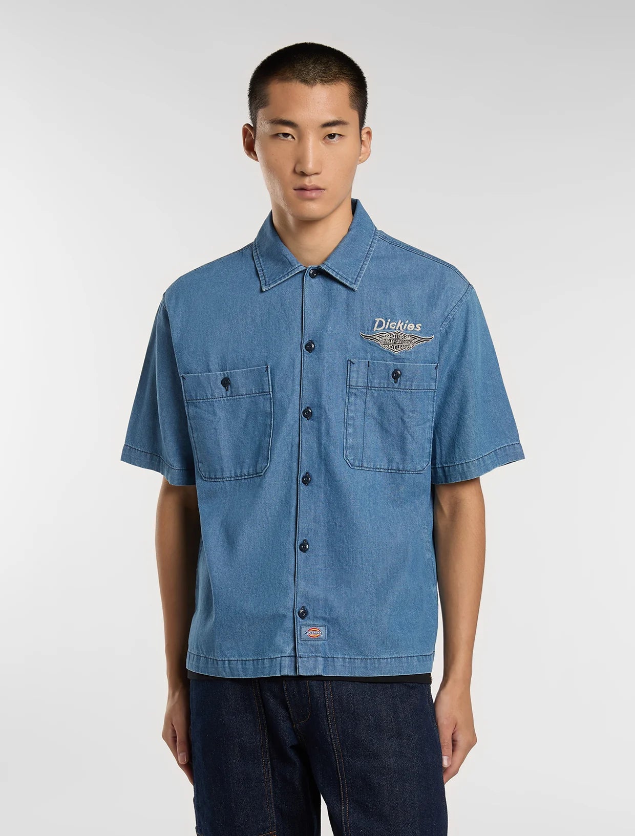 M DICKIES X HD CHAMBRAY WORK SHIRT