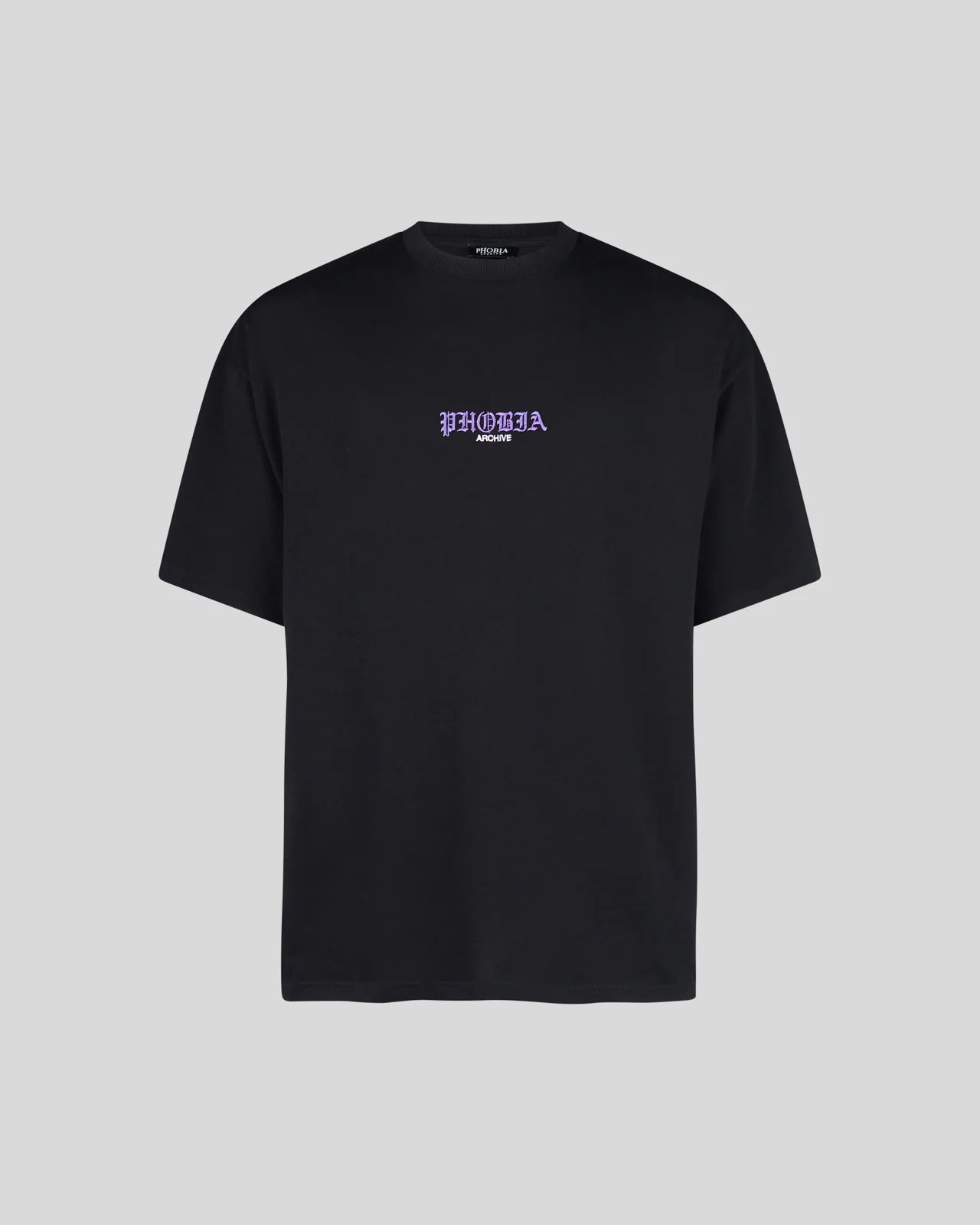 BLACK T-SHIRT WITH SKULL PRINT