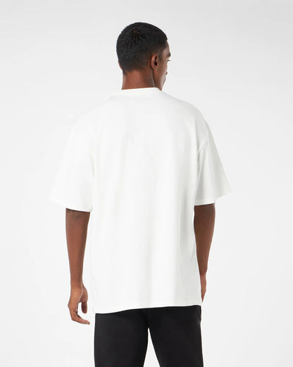 WHITE T-SHIRT WITH BLUE GREY LIGHTNING