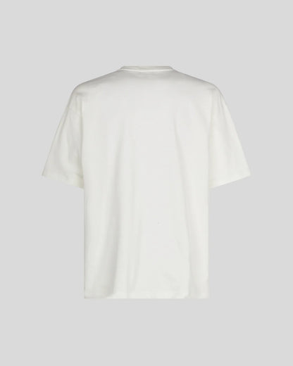 WHITE T-SHIRT WITH BLUE GREY LIGHTNING