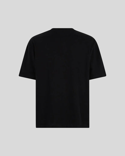 BLACK T-SHIRT WITH GREY EMBROIDERY LIGHTNING
