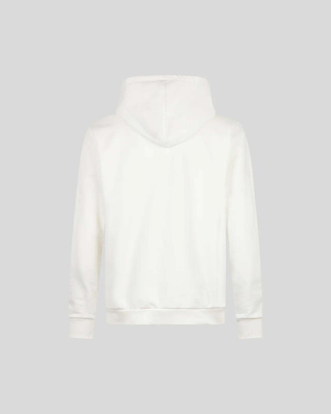 WHITE HOODIE WITH GREY EMBROIDERY LIGHTNING
