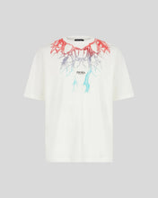 Carica l&#39;immagine nel visualizzatore di Gallery, WHITE T-SHIRT WITH BICOLOR LIGHTNING PRINT
