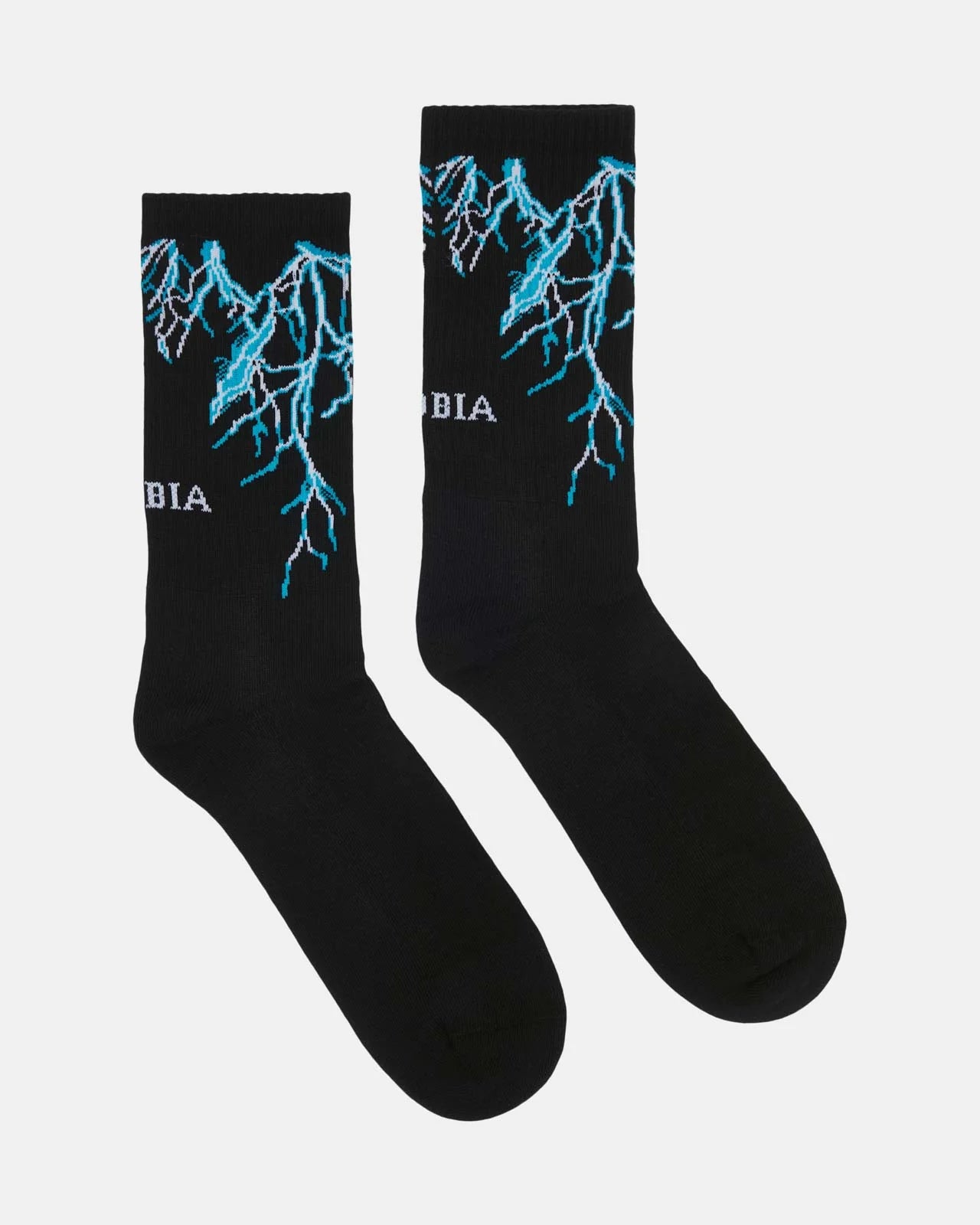 BLACK SOCKS LIGHTBLUE LIGHTNING