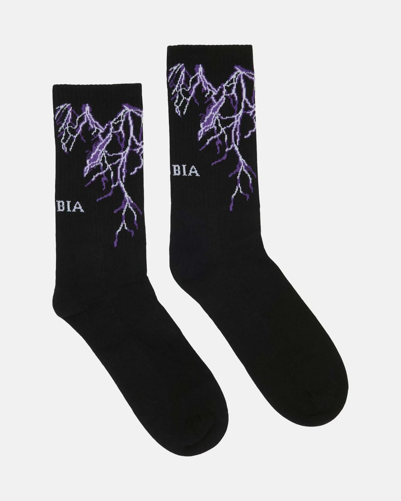BLACK SOCKS PURPLE LIGHTNING