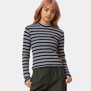 Opus Dot Mock Neck LS Top