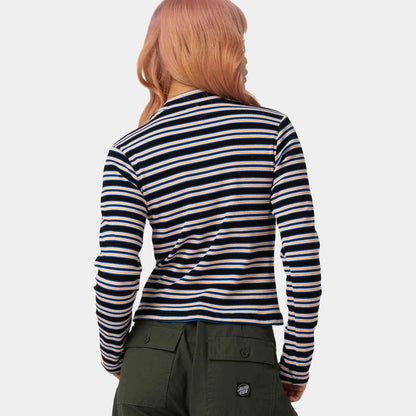 Opus Dot Mock Neck LS Top