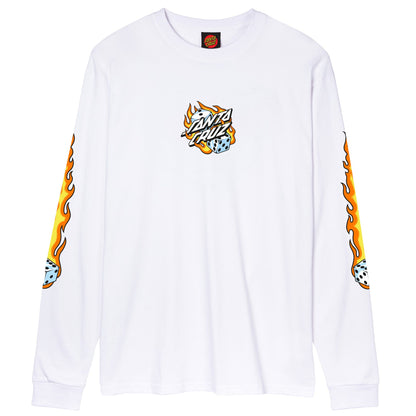 Flaming Dice Dot Front