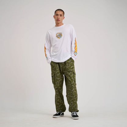 Flaming Dice Dot Front