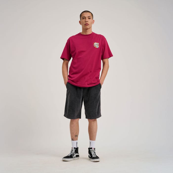 Flaming Dice Dot Chest T-Shirt