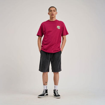 Flaming Dice Dot Chest T-Shirt