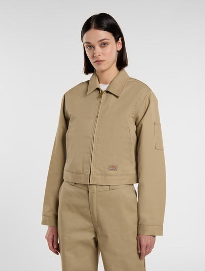 LINED EISENHOWER CROP W