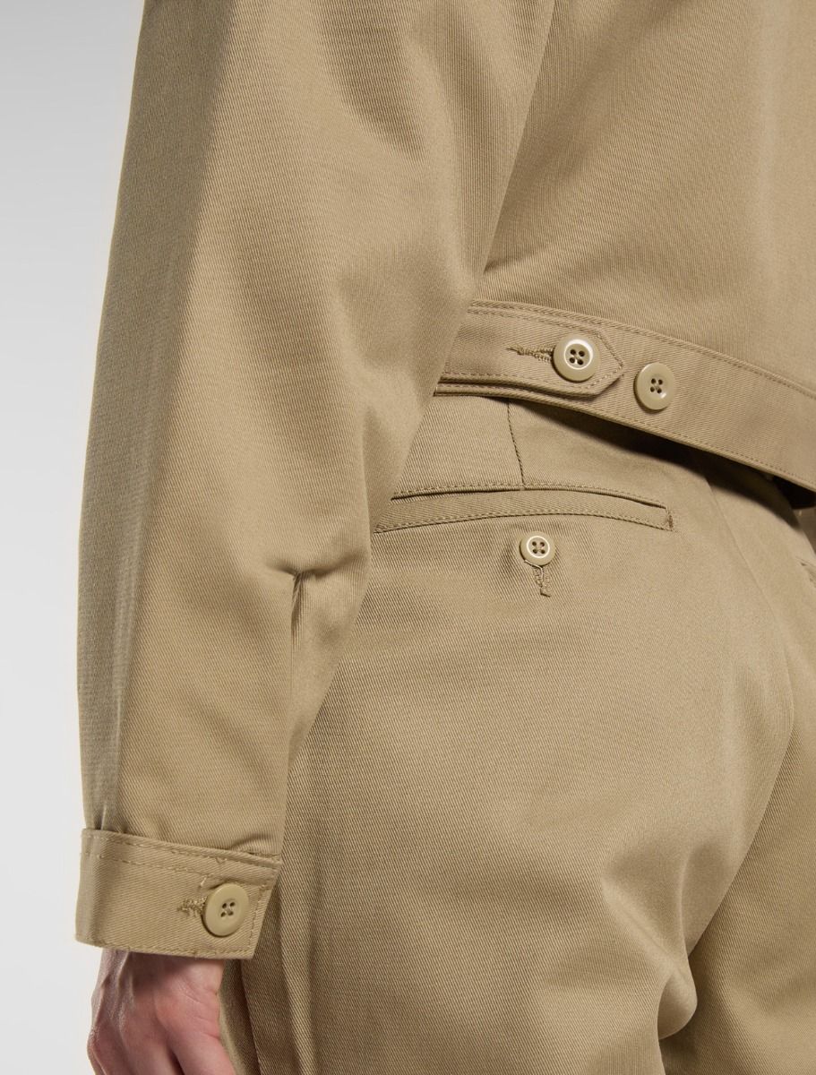 LINED EISENHOWER CROP W