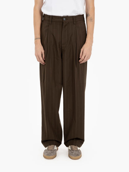 DEAN STRIPE PLEATED PANT