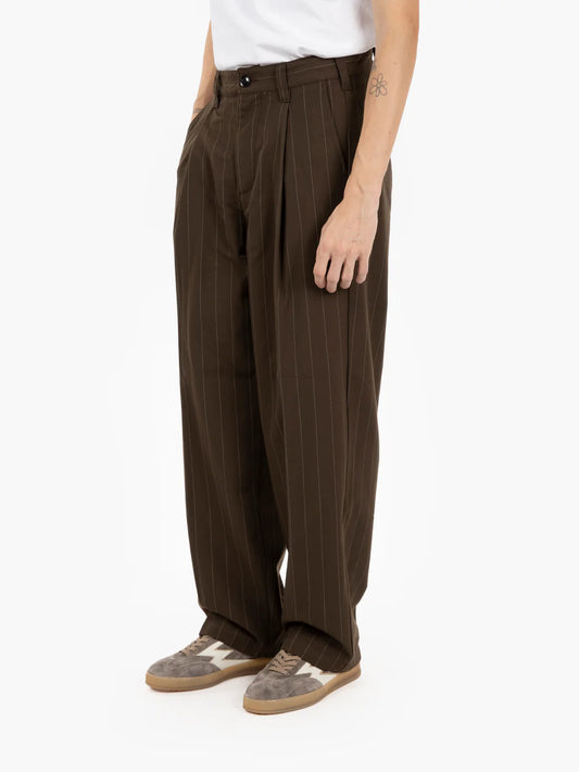 DEAN STRIPE PLEATED PANT