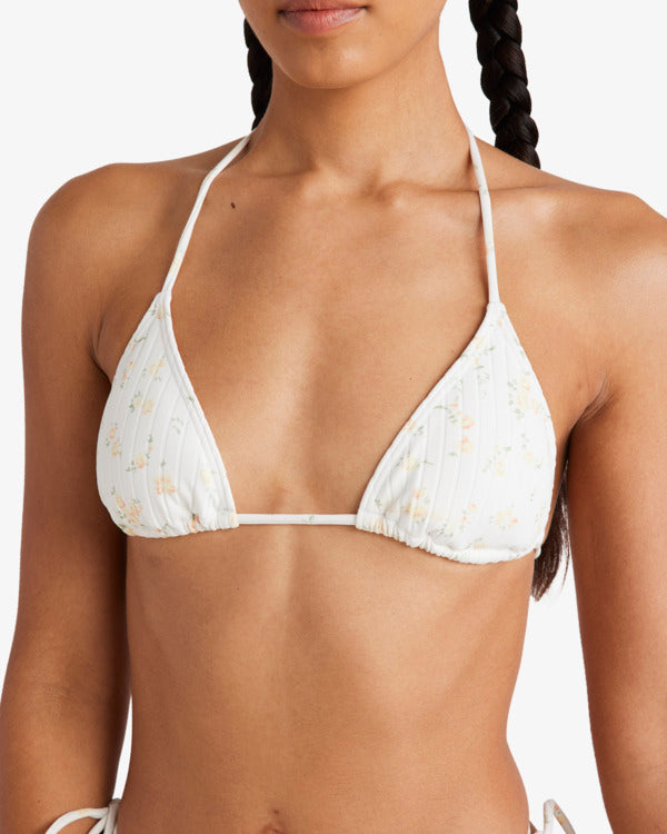 BLURRED DITSY HALTER SLIDE TRI