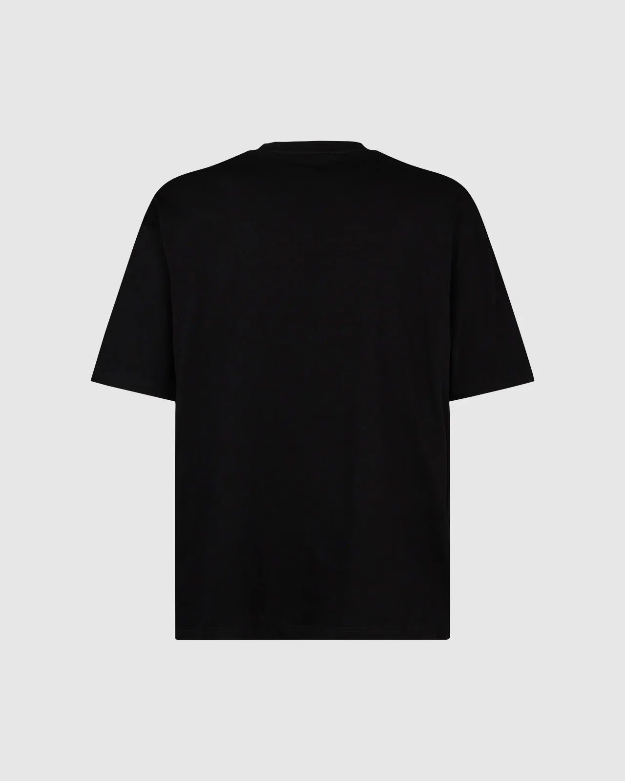 BLACK T-SHIRT WITH RED GREY ORANGE LIGHTNING