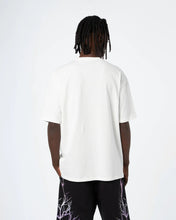 Carica l&#39;immagine nel visualizzatore di Gallery, OFF WHITE T-SHIRT WITH PURPLE GREY FUXIA LIGHTNING
